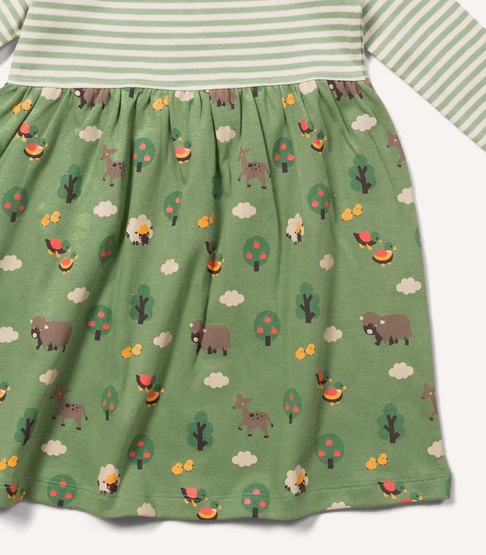 Animal Friends Long Sleeve Dress